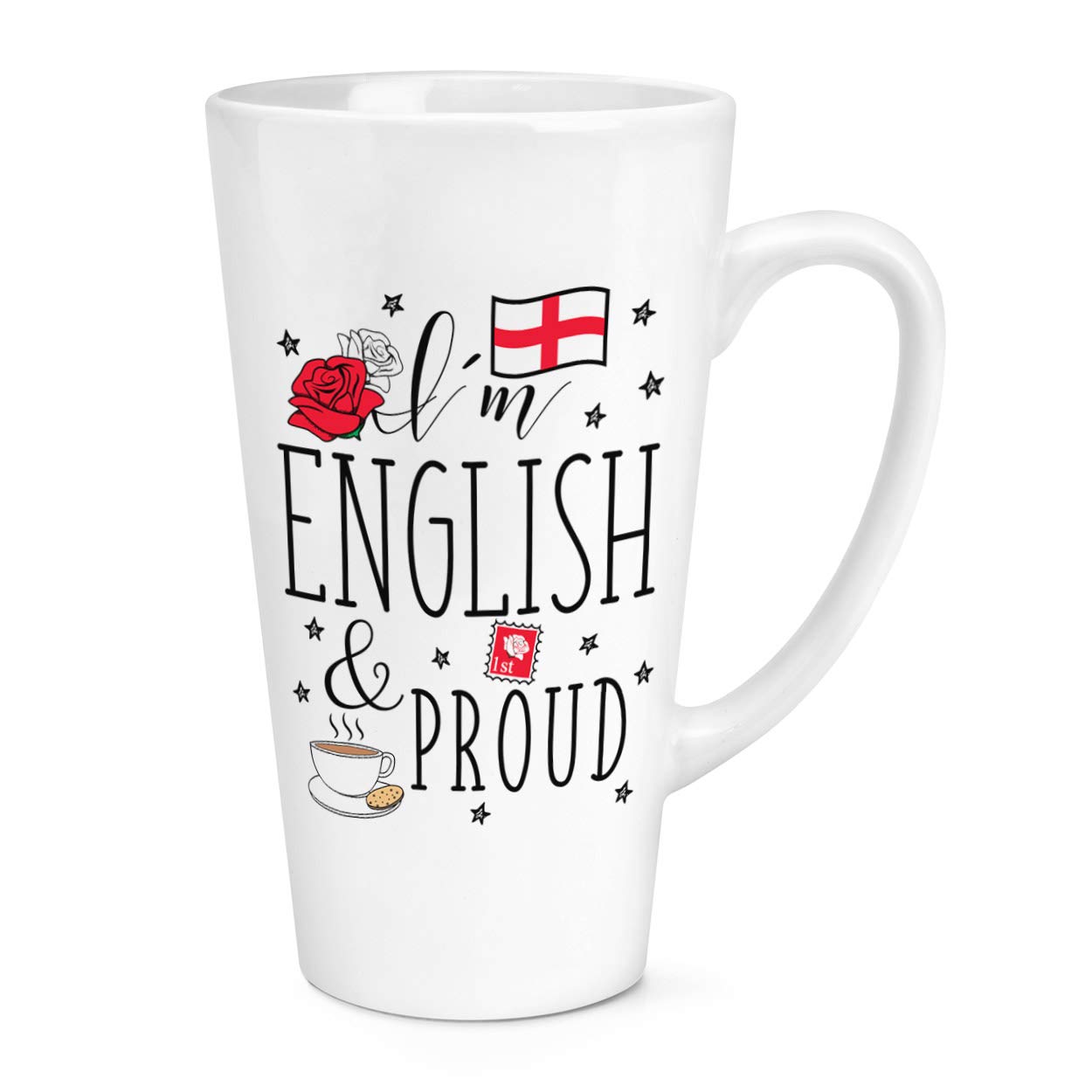 I'm English and Proud 17oz Large Latte Mug Cup