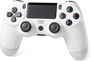 Powerextra PS-4 -Game-Controller, kompatibel mit PS-4 / PS-4 Pro/PC/Phone/iPad, WeiÃŸ