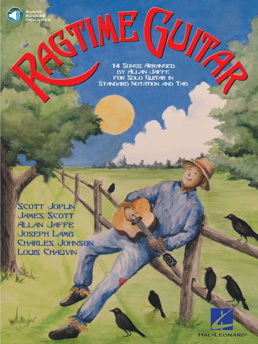 RAGTIME GUITAR TAB BOOK/CD: 14 Songs Arranged for Solo Guitar