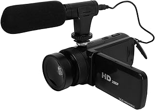 Câmera de Vídeo 1080P, Câmera de Vídeo Full HD, 16MP 2.4in Flip Screen Vlogging Camera 16X Zoom HD Digital Camera for Travel Marriage Campus Records (plugue americano)