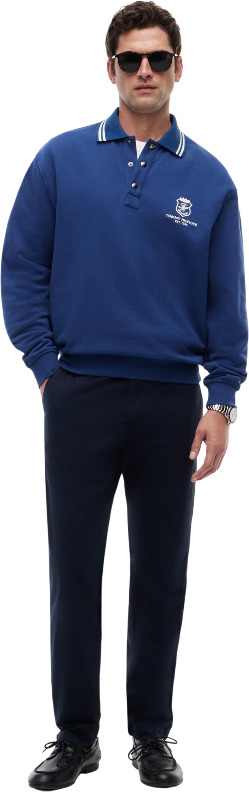 Tommy Hilfiger - Harlem Half Elast Poplin Mw0mw42341, Pantaloni Chino Uomo