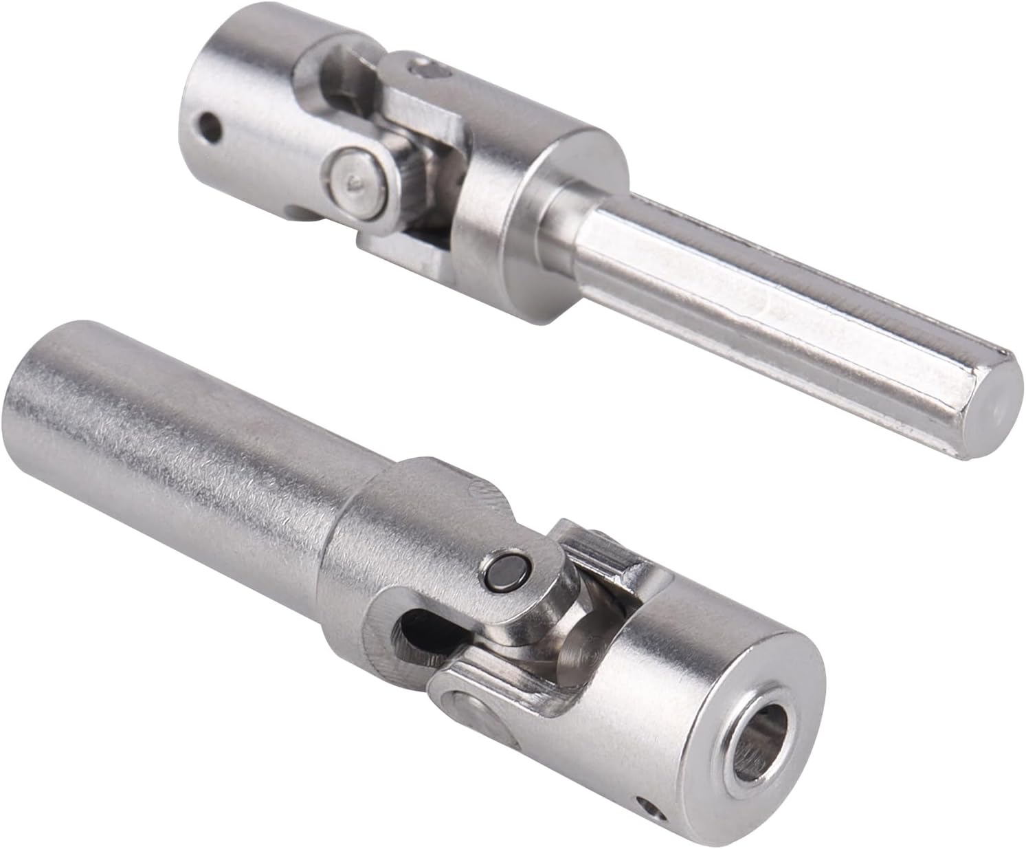 Stainless Steel Driveshaft Heavy-Duty Universal Joint Drive Shaft 66-88mm for 1/18 RC Rock Crawler Axial UTB18 Capra Unlimited Trail Buggy Upgrade Parts Replacements(Front)