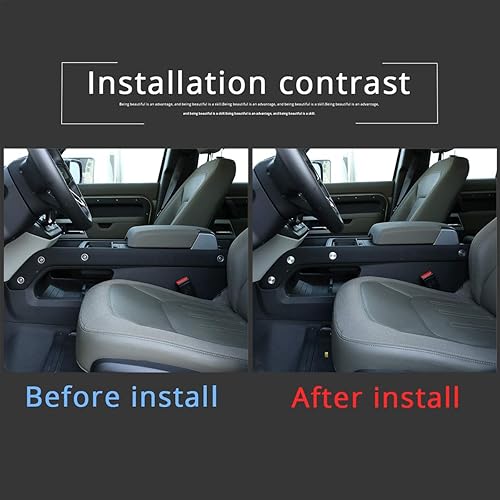 Miniatura 2 de CHEYA Cubierta protectora decorativa con tornillo lateral de consola central de automóvil de aleación de aluminio para Land Rover Defender 110