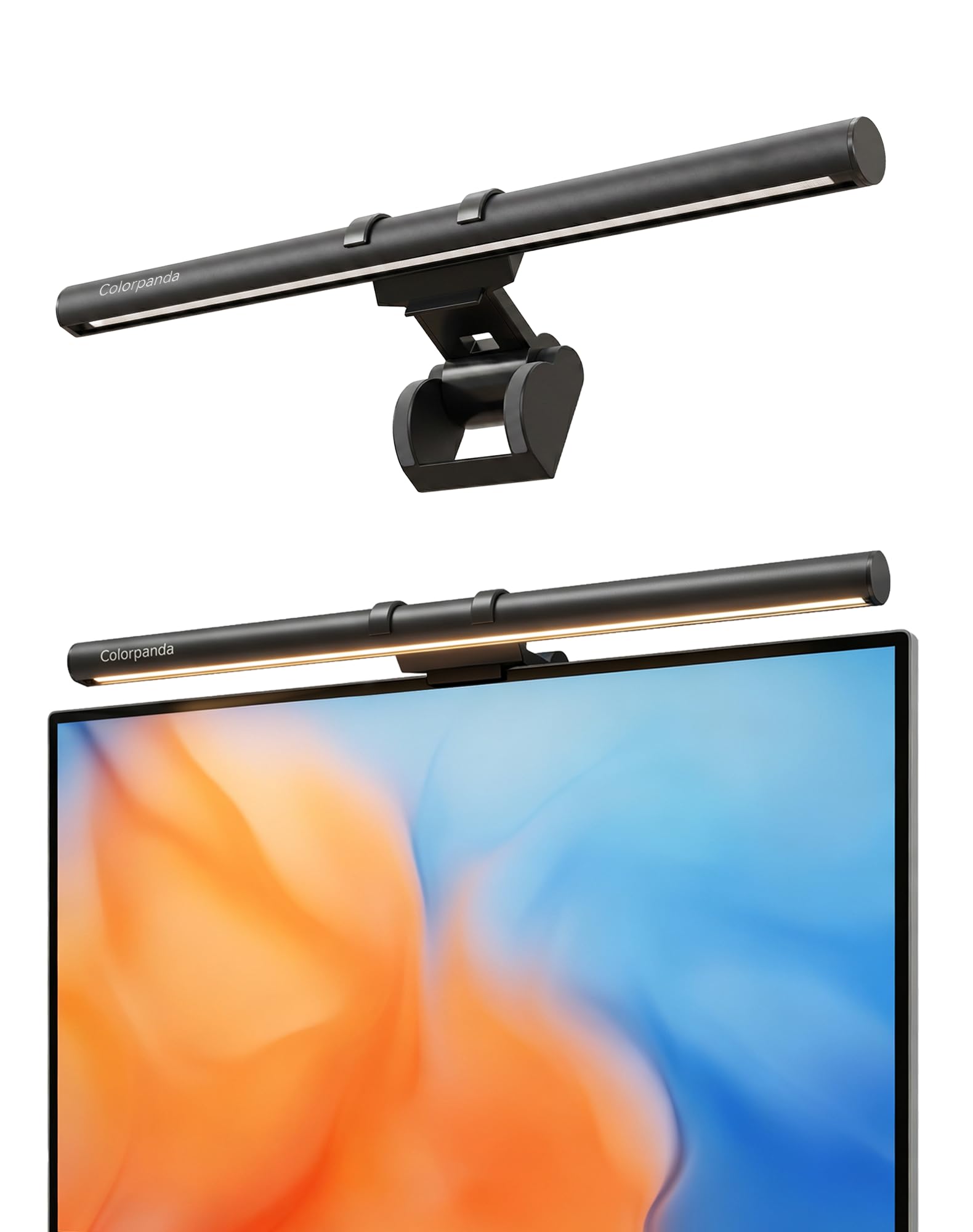 Barra de luz para monitor de 41 cm, lámpara de escritorio LED USB de 250 lm, oficina en casa y juegos | Lámpara de pantalla LED Eye-Care, CRI 95, control táctil, luz de escritorio de lectura USB para monitor plano y curvo