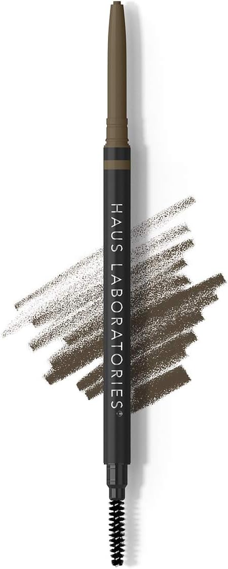 HAUS LABORATORIES By Lady Gaga: The Edge Precision Brow Pencil | Micro Eyebrow Pencil for Natural Hairlike Strokes, Defining & All Day Wear, Available in Black, Brown & More Shades | .002 Oz