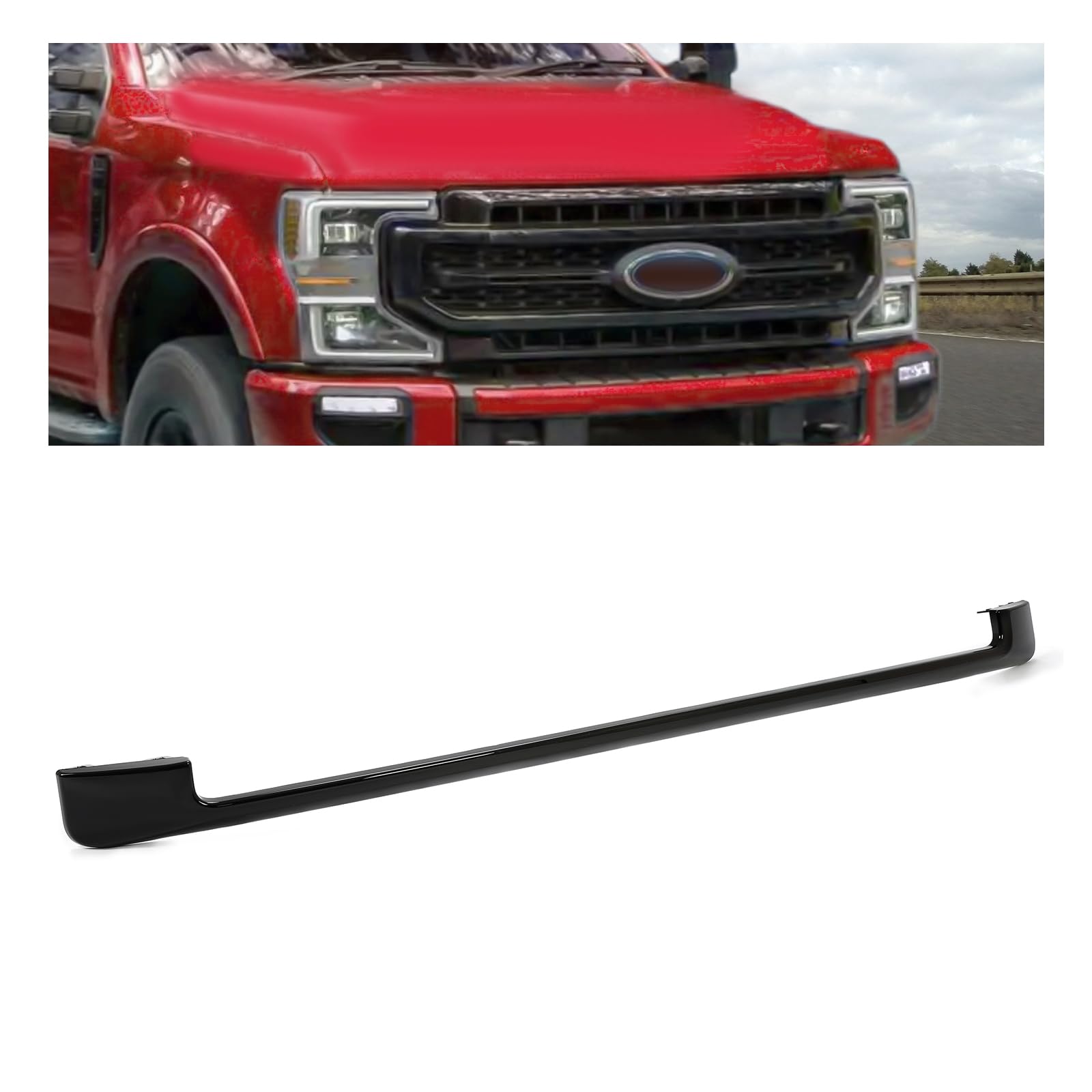 For 2020 2021 2022 Ford Super Duty F-250 F-350 F-450 Front Grille Gloss Black US