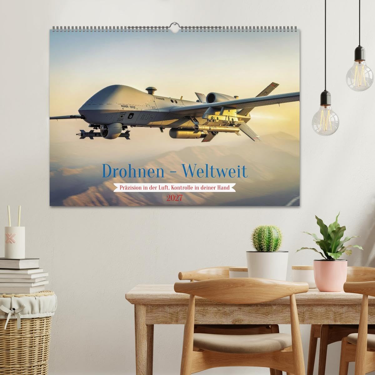 Drohnen - Weltweit (Wandkalender 2027 DIN A2 quer), CALVENDO Monatskalender: Drohnen sind vielseitige, unbemannte Fluggeräte, die hochpräzise ... ermöglichen. (CALVENDO Technologie)