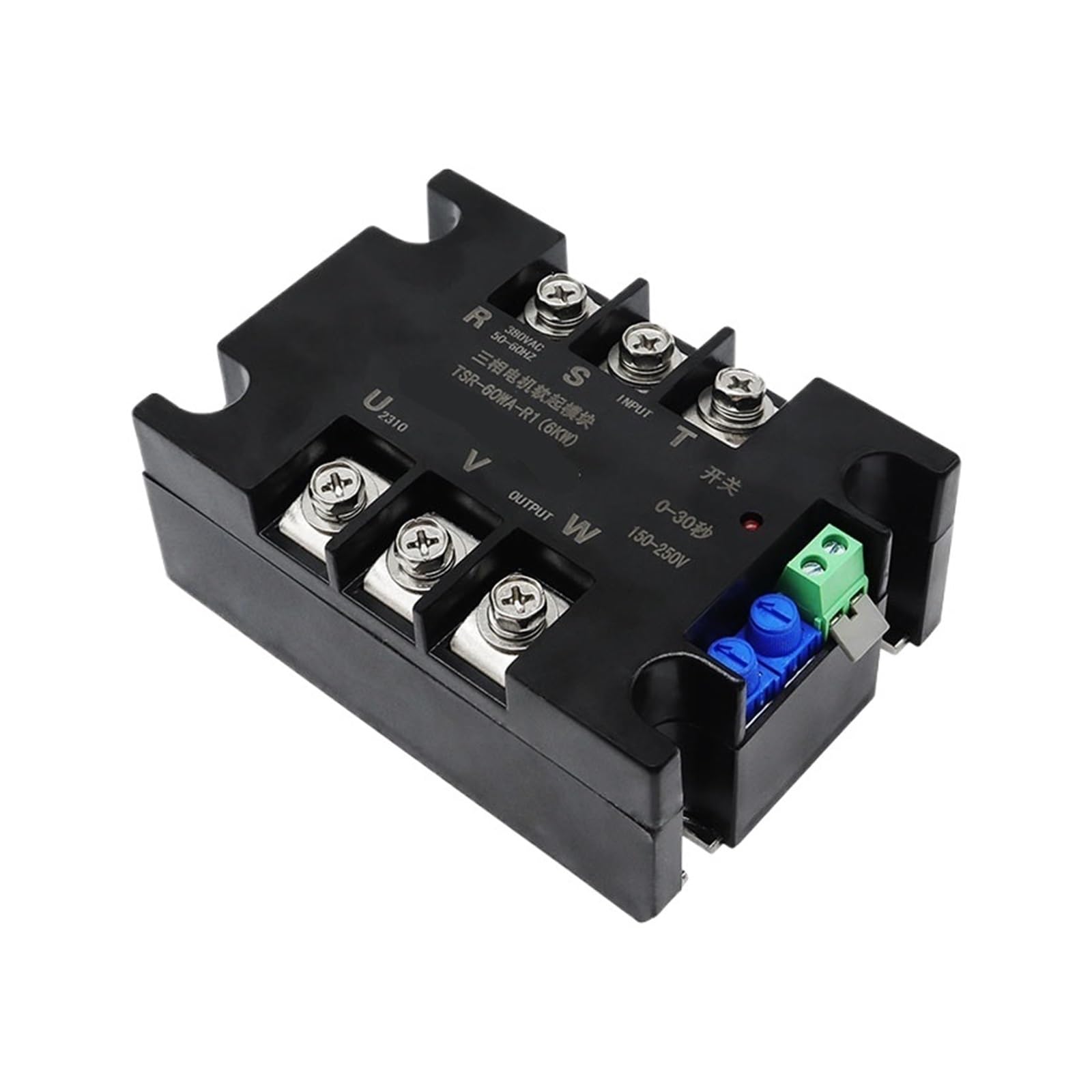 CXFCIHFT Three-Phase Motor Soft Starter Module Controller 1KW-22KW Motor Soft Starter Motor Slow Starter(TSR-120WA-R1(12KW))