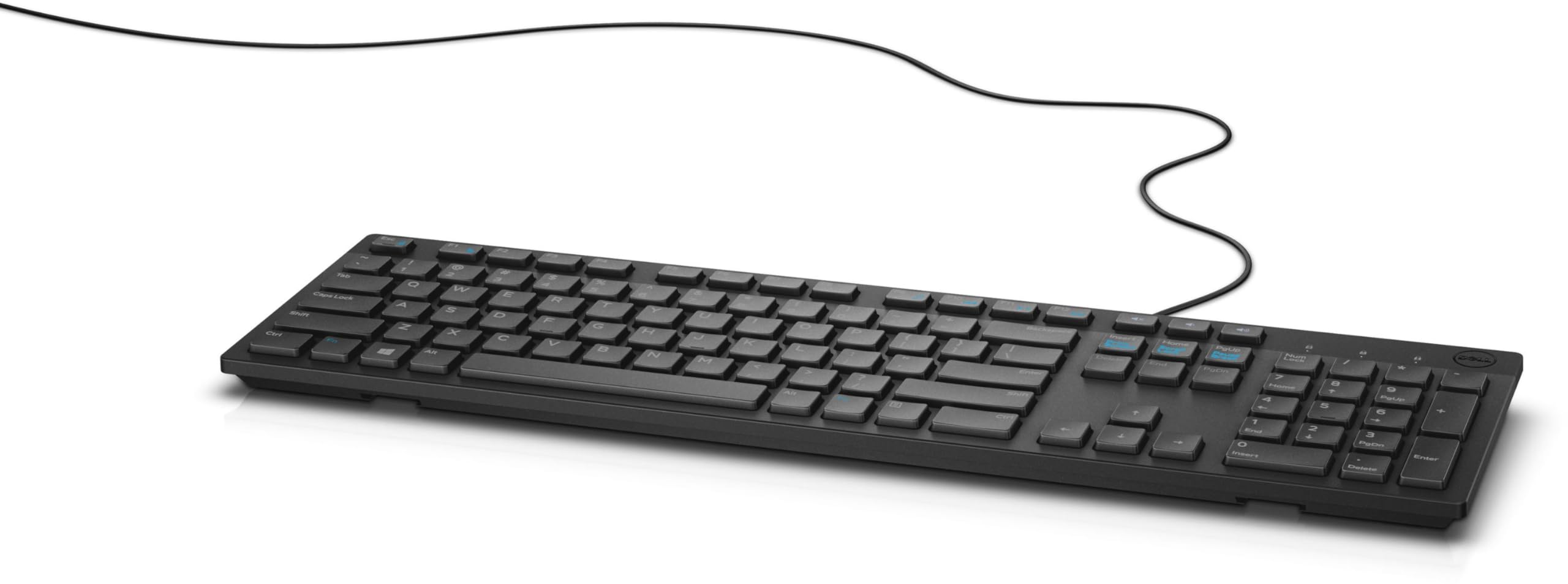 DELL KB216 USB QWERTY Finlandés, Sueco Negro - Teclado (USB, Universal, Interruptor mecánico, QWERTY, Finlandés, Sueco, Alámbrico)