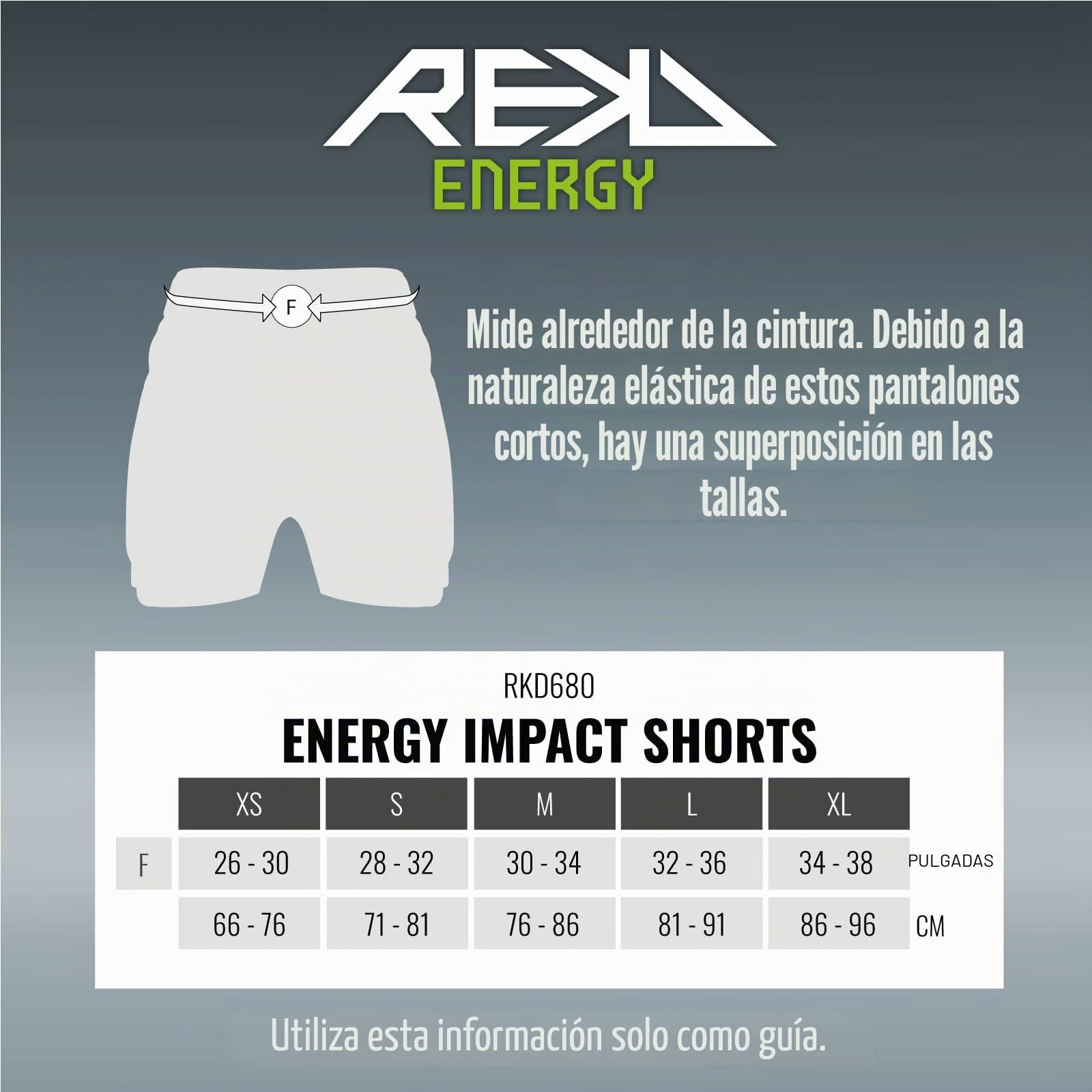Rekd Energy Impact Shorts - Pantalón Corto Unisex Adulto