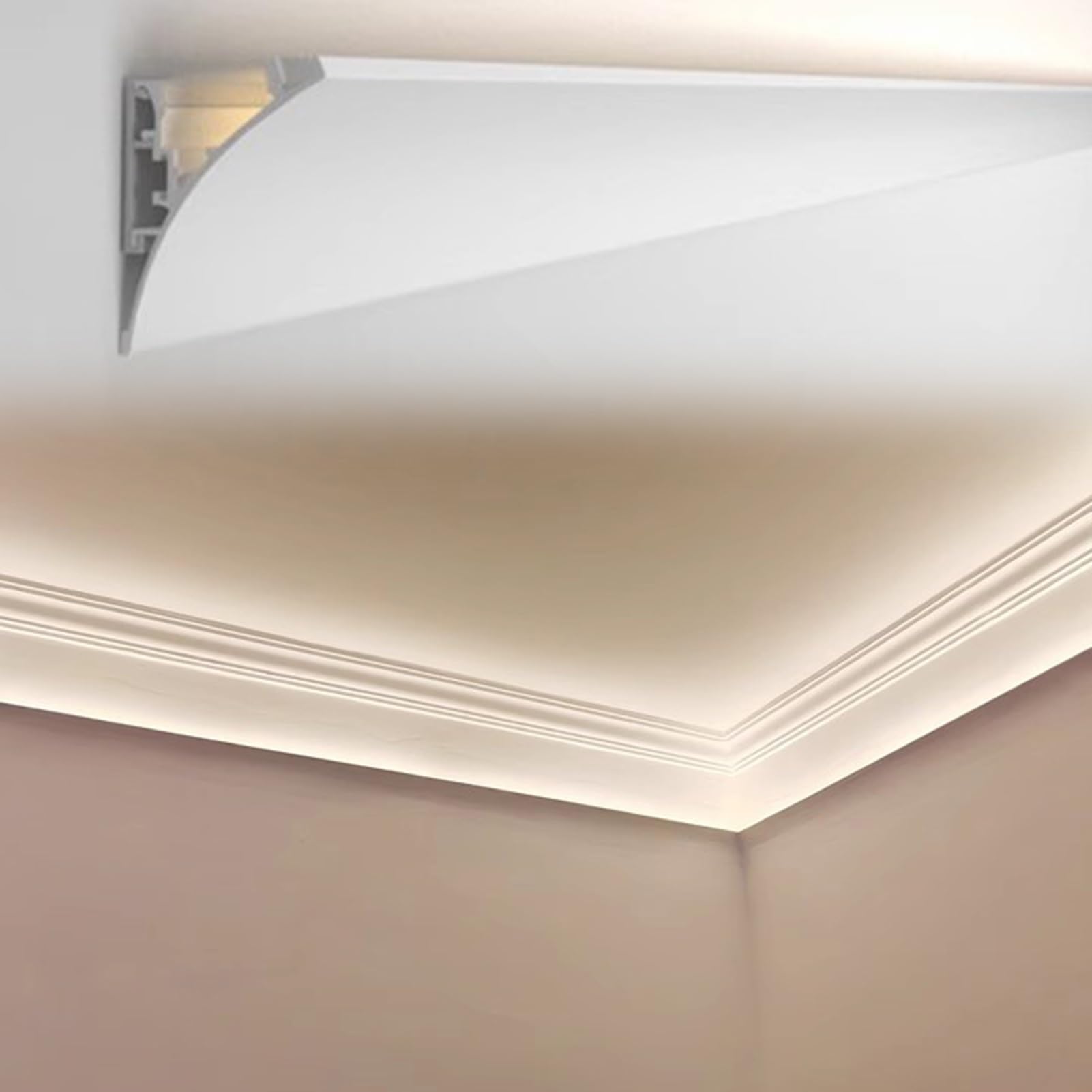 Kit rivestimento canale diffusore LED in alluminio