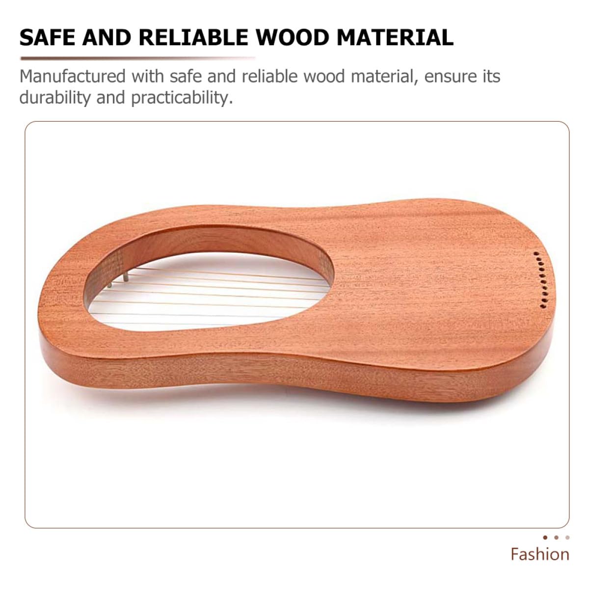 Kisangel Arpa Lira Corda Resistente Kit Di Strumenti Musicali in Legno Portatile Strumento Musicale Orchestrale Corde Per Principianti e Amanti