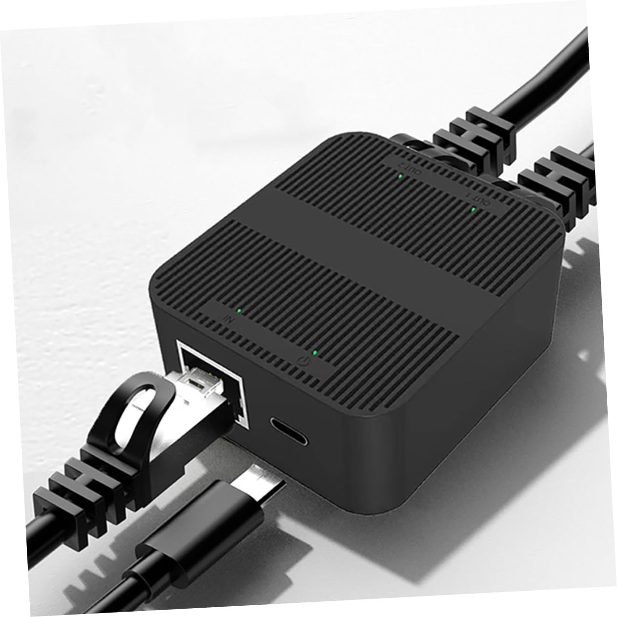 OSALADI Ethernet Splitter 1 to 2 Modular Cable Splitter Universal Network Extender for Multiple Devices