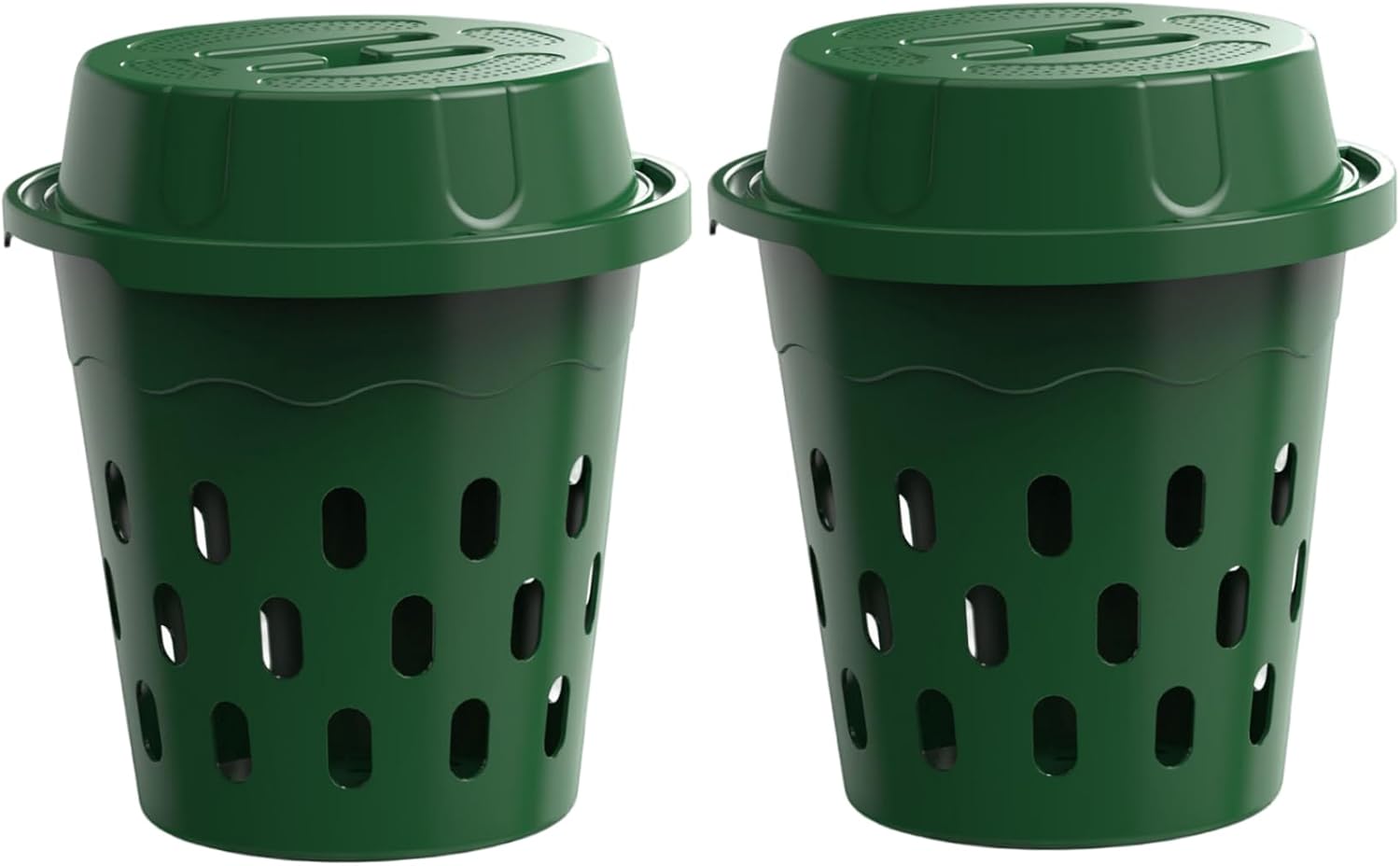 In Ground Worm Composter, 12L Worm Composter for Garden Beds & Home Use, Vermicomposting Bin for Beginners, Green.