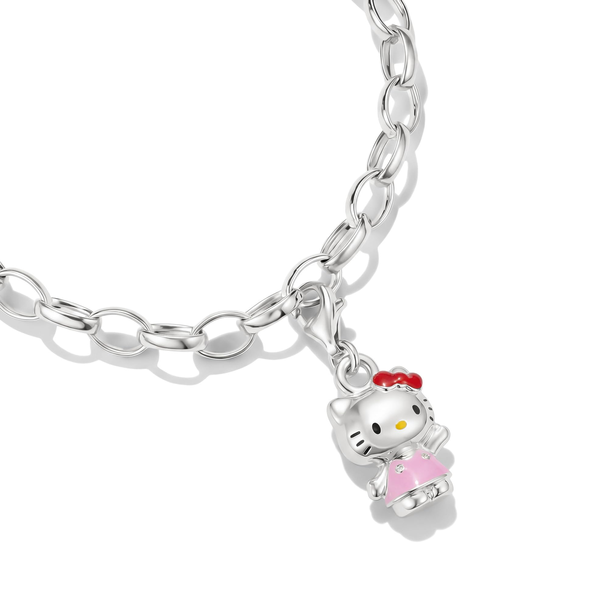 THOMAS SABO X Hello Kitty Charm Club Original Pink Hello Kitty AnhäNger