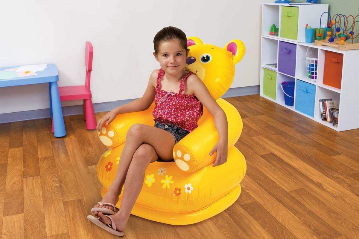 Intex Happy Animal Bear Plastic Chair Assortment (Multicolor) 2
