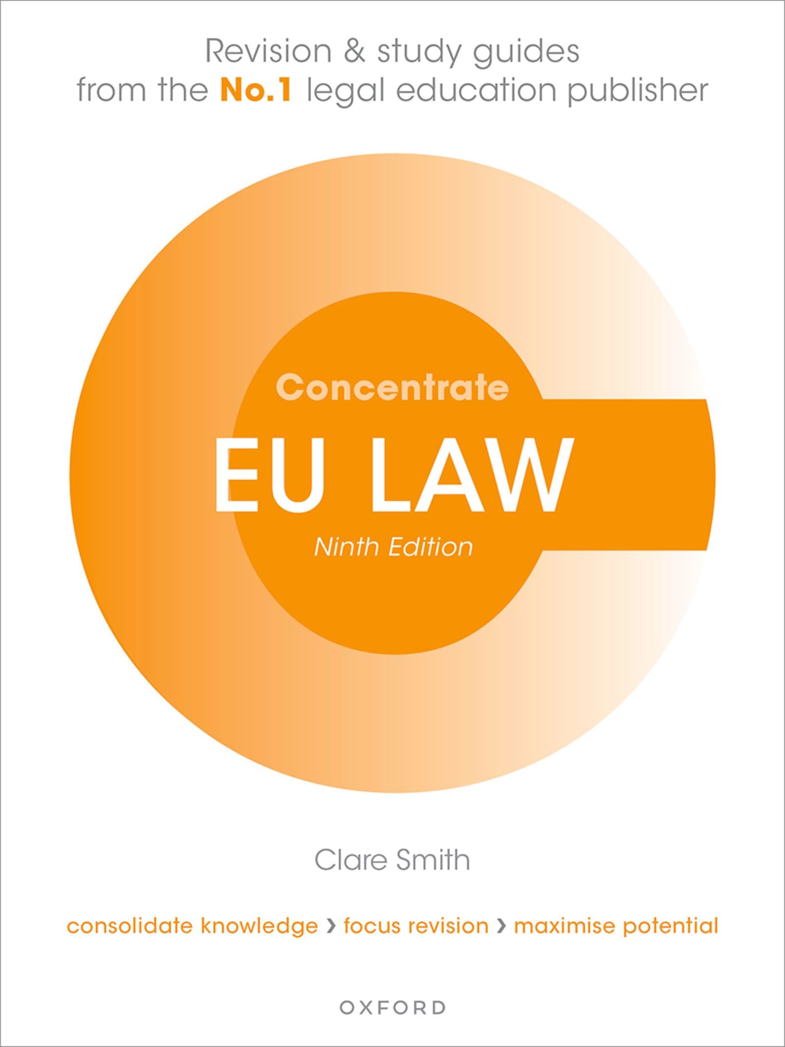 EU Law Concentrate Law Revision and Study Guide by Clare  Smith (Paperback Book)