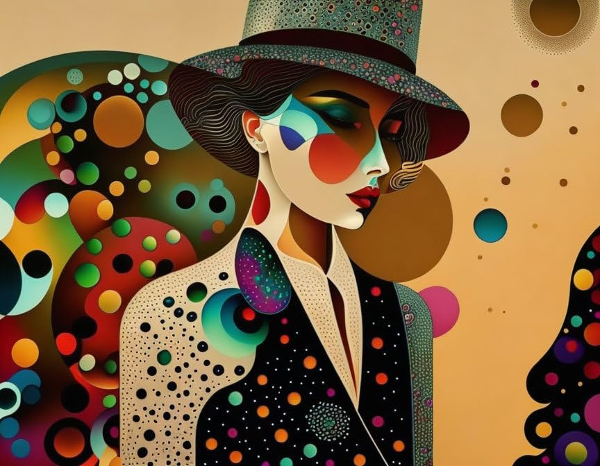 Art mural sans cadre haute définition au style abstrait épuré