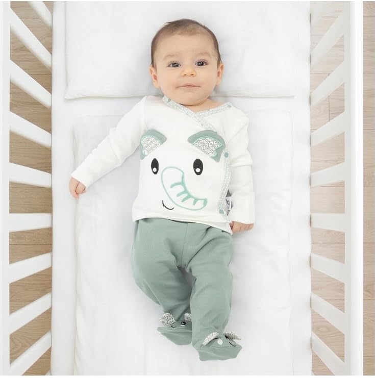 Gezenbebe Hero Bebekler İçin Nakışlı Zıbın ve Patikli Pantolon Set