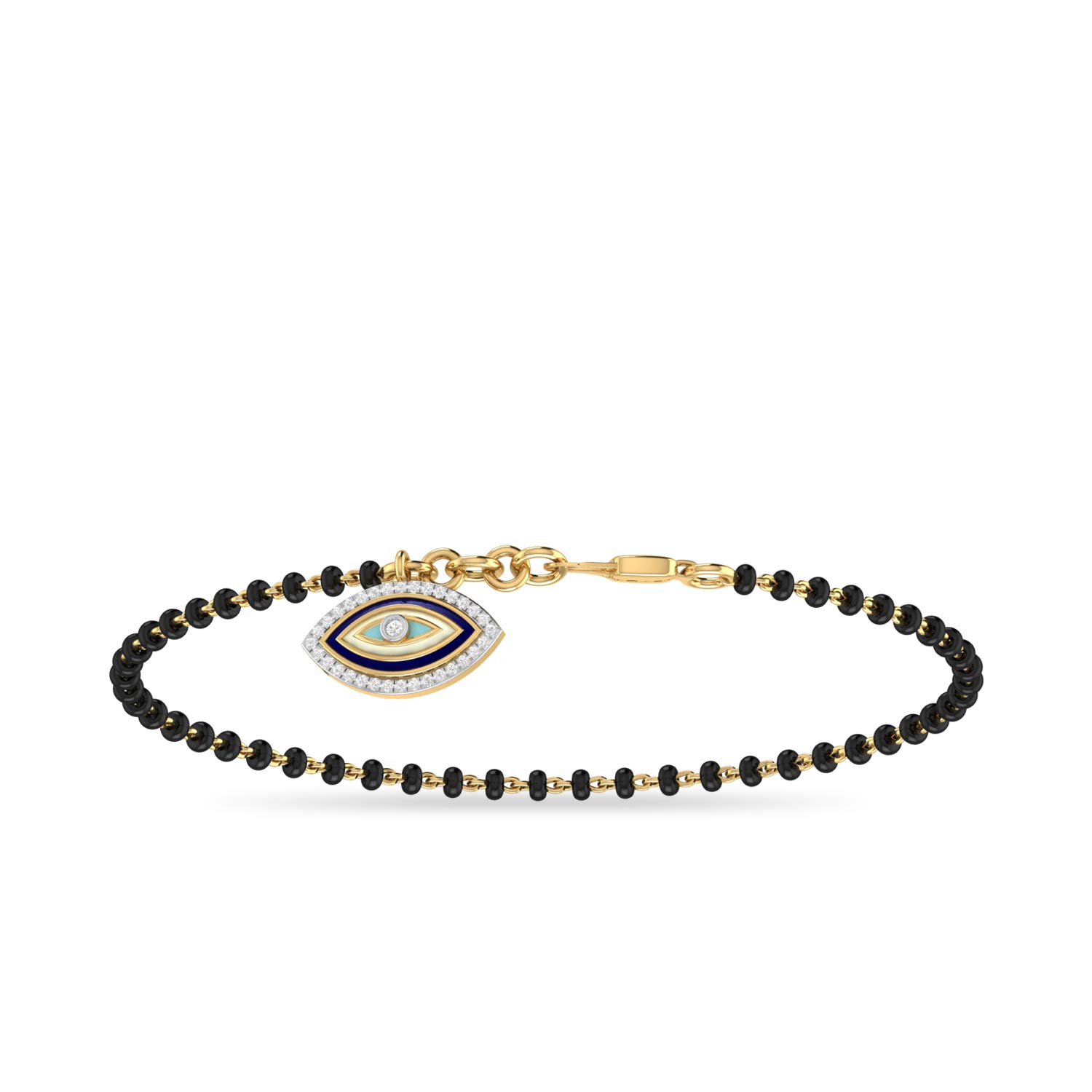 18k (750) Yellow Gold and Diamond Bracelet for Women
