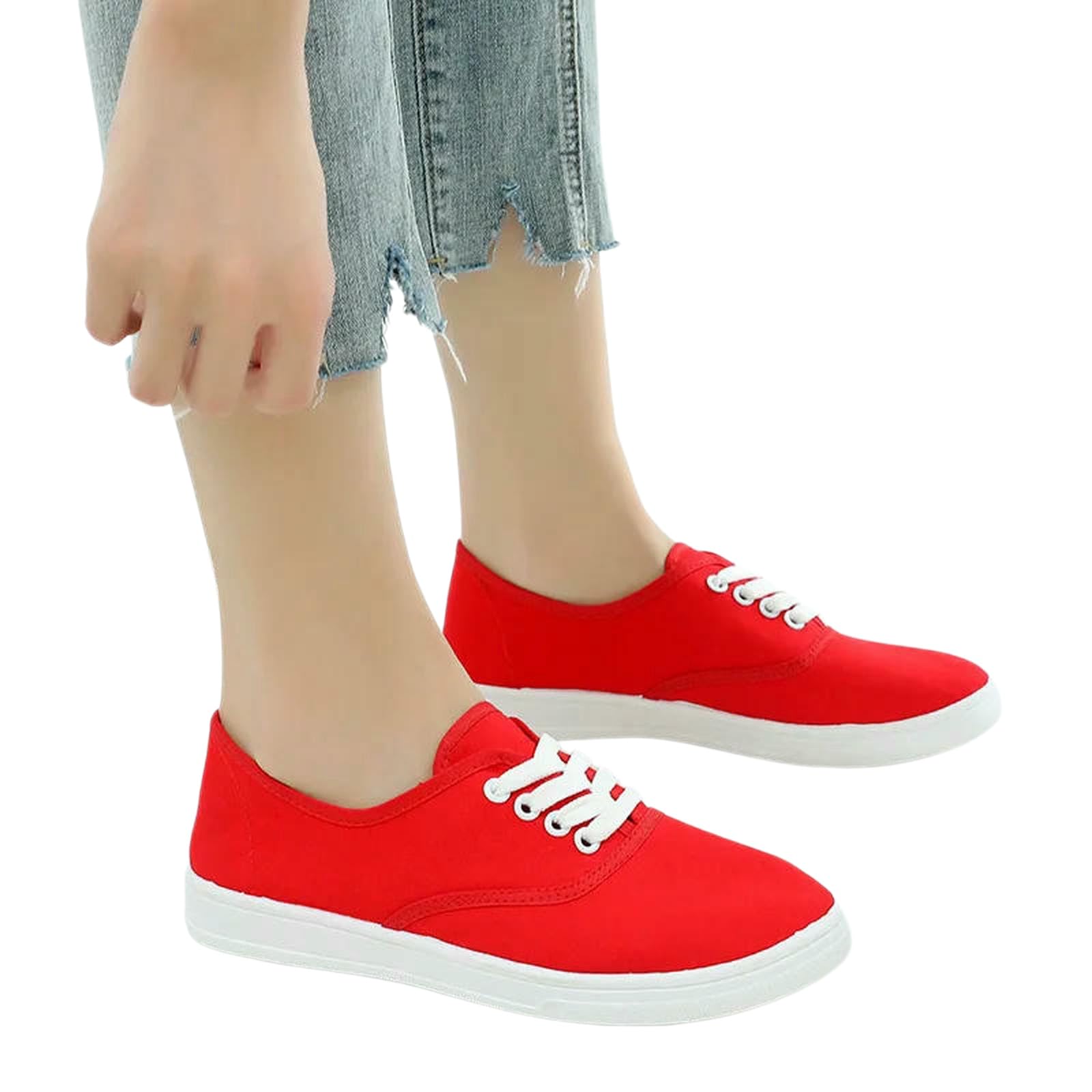 Sneaker Donna Tela,Scarpe da Ginnastica Casual da Donna, Ballerine Basse, Stile Vintage Femminile