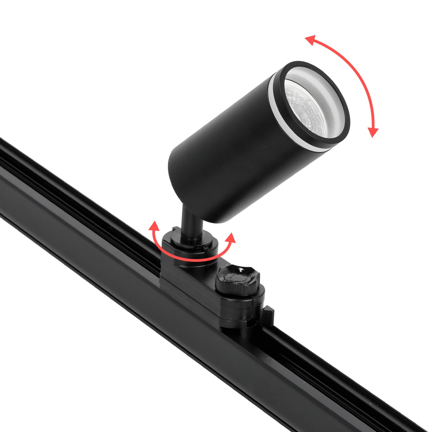 NEXTRACK 3-Phasen-Schienen-Set 6x GU10 LED-Lampe 2m Schienensystem Schwarz