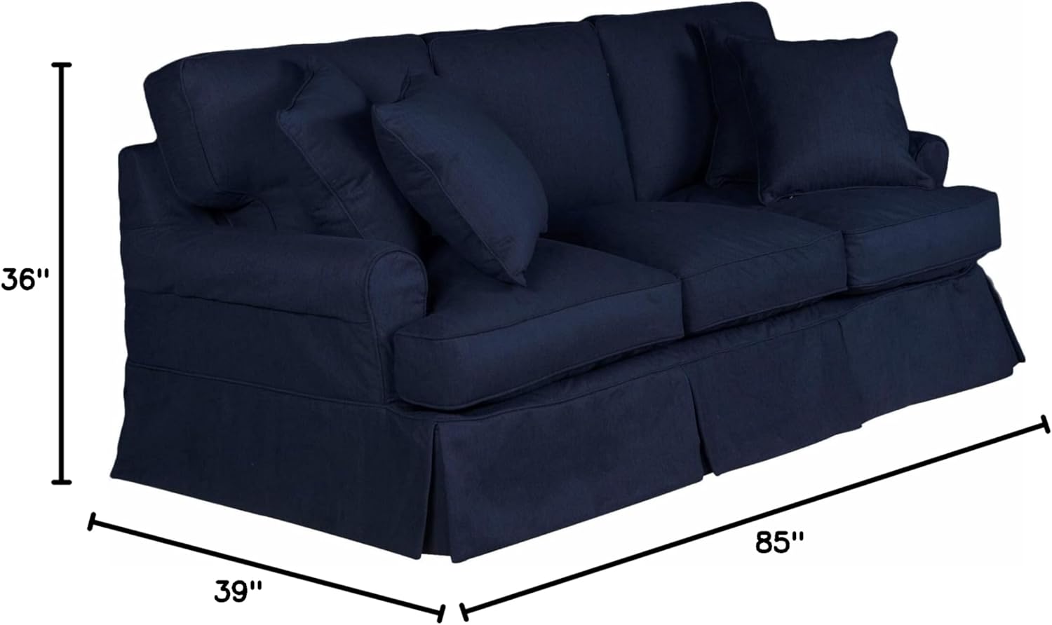 Sunset Trading Horizon Sofa Slipcover, Configurable, Navy Blue