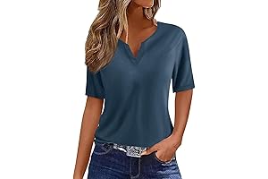 Women's V-Neck Short Sleeve T-Shirt: A Timeless Essential for Your Summer Wardrobe