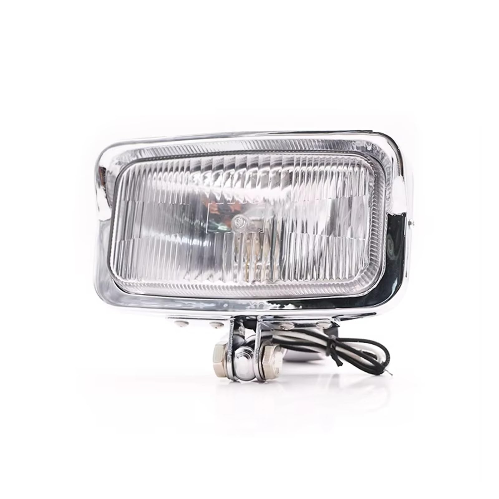 Phare Avant Moto Phare Avant Carré Universel 12 V pour Café pour Racer pour Cruiser pour Chopper Scooter Old School LED Phares Avant