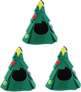 Abaodam 3 Pçs Hamster Ninho De Natal Hamster Ninho Quente Cama De Hamster De Natal Cama De Coelho Hamster Cama De Dormir Cama De Hamster Cama De Hamster Cama De Porco Gaiola De Coelho