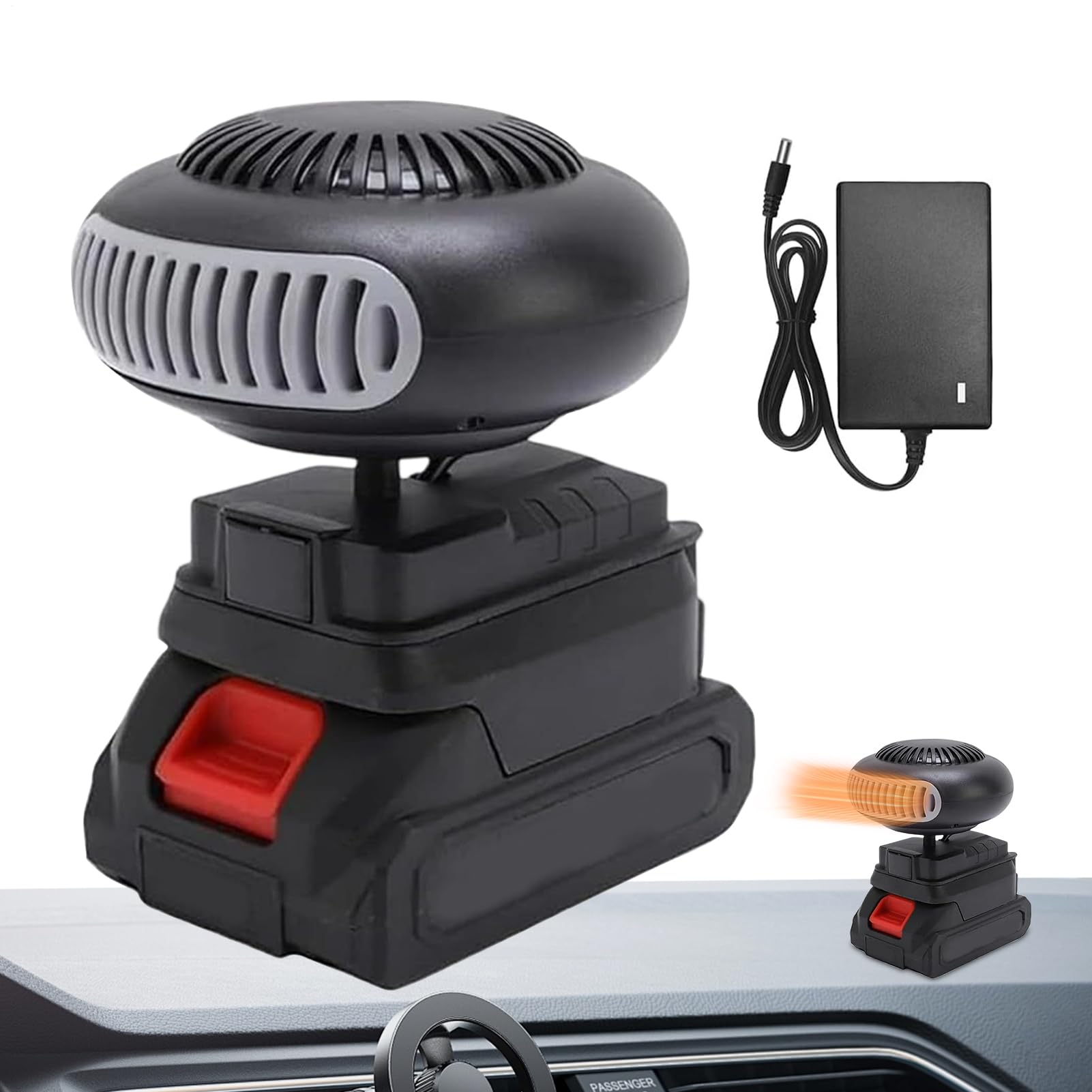 Riscaldatore Auto Sbrinatore Riscaldatore Elettrico Regolabile 360 Gradi | Ventilatore Auto Parabrezza Sbrinatore Per Spostamenti Mattutini Interno ed Esterno Parcheggio Campeggio Veicolo Camion G