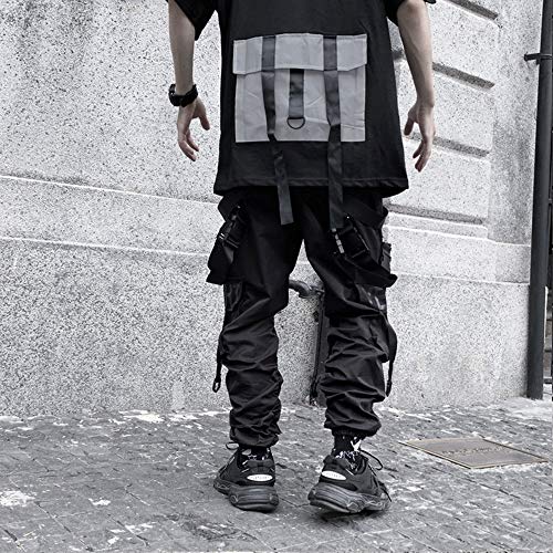 XYXIONGMAO Men's Techwear Clothing Hip Hop Pants Black Streetwear Gothic Sweatpants Tactical Cargo Pants for Men4
