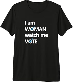 I Am Woman Watch Me Vote 2024 Blue Wave Vote Premium Tri-Blend T-Shirt
