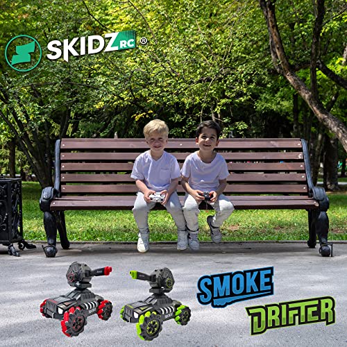 Skidz RC Deluxe Smoke Drifter Tank , Remote Control Toy Car ,2.4Ghz