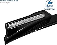 Vista 4 de Luz de techo LED negra compatible con Ford F150/Rapter 2009-2014, impermeable, luz estroboscópica, control remoto, instalación no destructiva