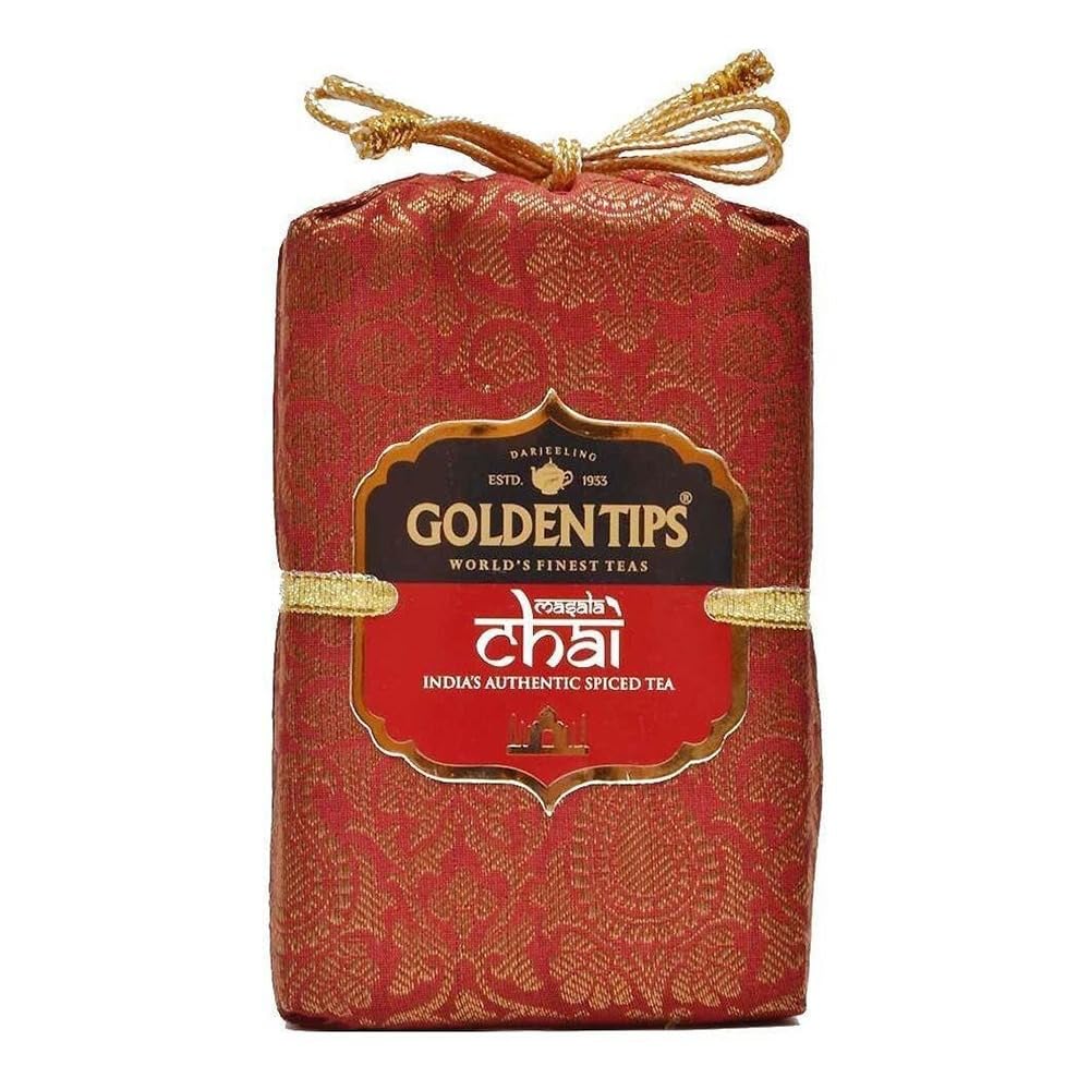 Golden Tips Loose Leaves Assam Masala Chai Spiced Tea Brocade Bag (125 Gram, 62 cups) (B00VM6TUI4) Amazon Price History, Amazon Price Tracker