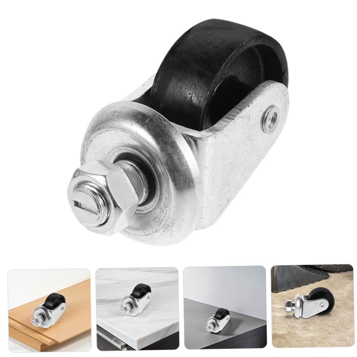 Garneck 2 Pezzi Ruote Girevoli per Cric da Accessori Imperdibili per Sollevamento Stabile e Facile Manovra Ristetti Capacità e Design Robusto