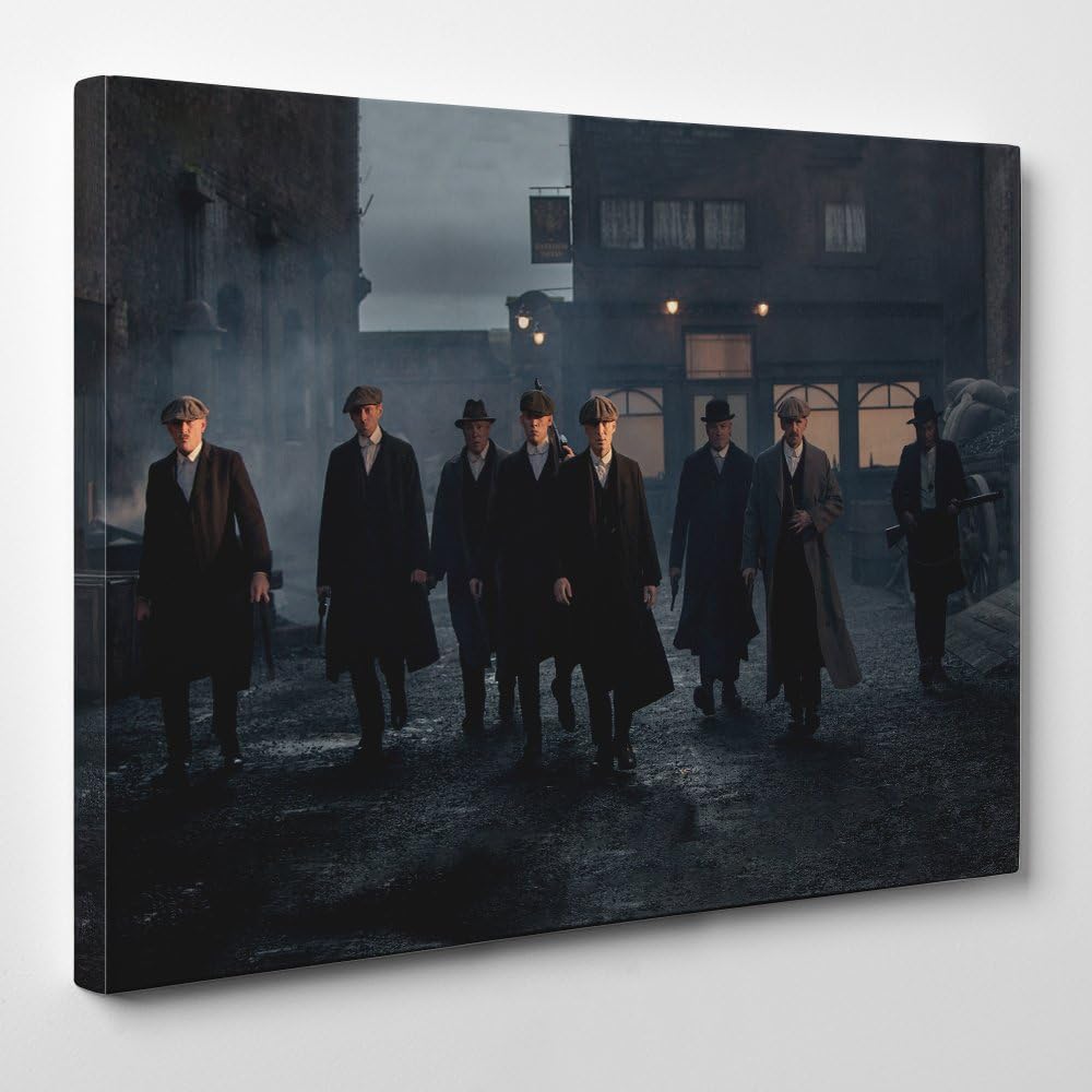 Big Art Shop - Peaky Blinders Gang - Framed Canvas Art Print - Shelby Brothers LTD, 16x12 inches / 41x30x1.8 cm