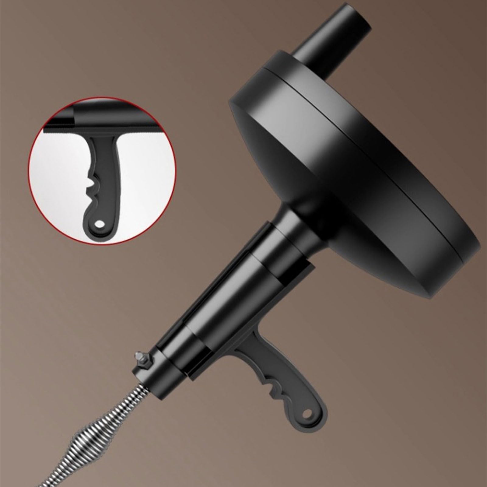 Robuster Manueller Abflussreiniger Mit Stahlfeder Für Küchenspüle Badezimmer Toilette Verstopfungsentfernung Ergonomisches Griffdesign Handlicher Rohrreiniger