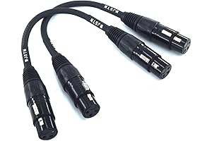 Female XLR Adapter 3 pin XLR Female Microphone Cable