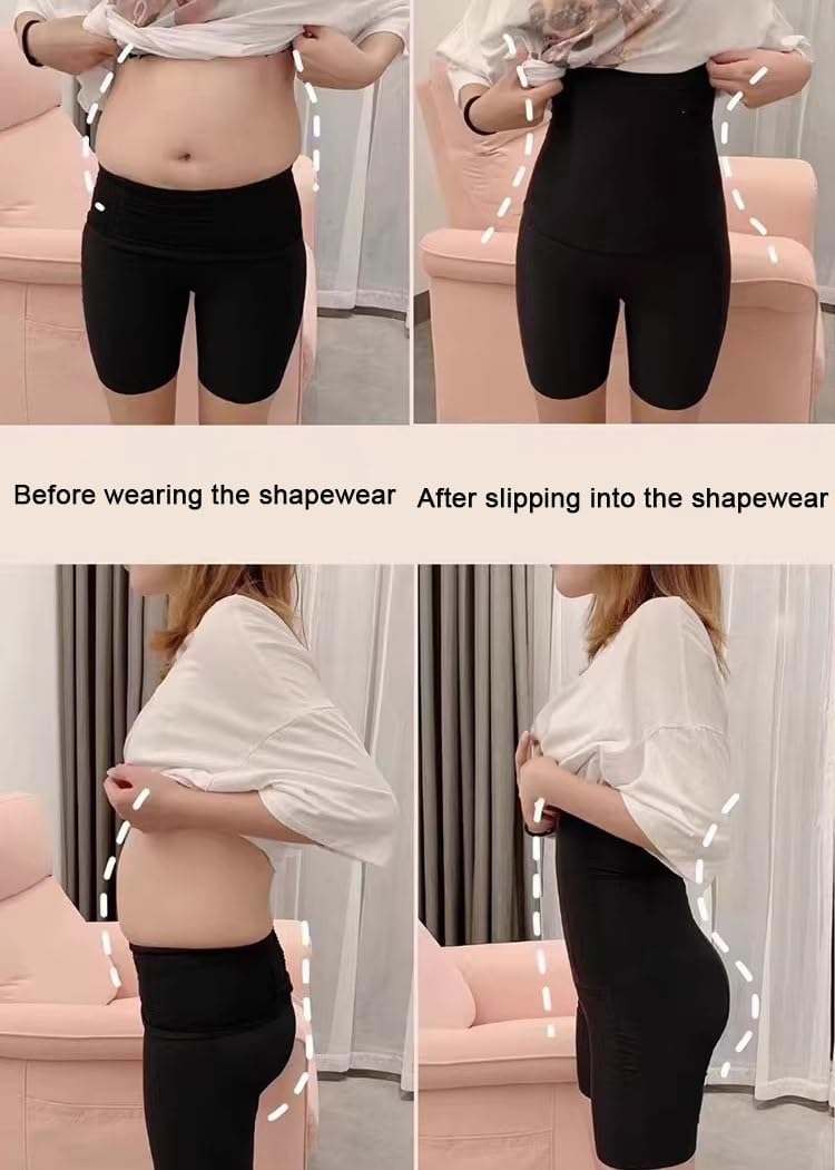 High Waisted Shapewear Shorts, Anti Chafing Body Shaper, Compression Shorts, Control Underwear for Women