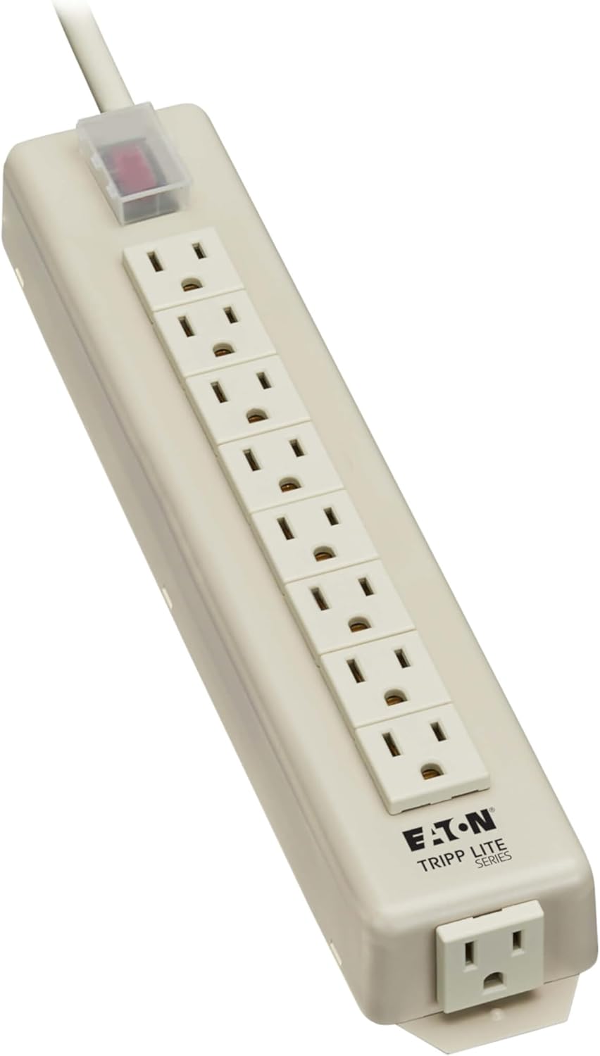 Eaton Tripp Lite Series 9 Outlet Heavy Duty Power Strip, Metal, Under Desk & Wall Mount Option, 15ft Extension Cord, On/Off Switch Cover, Industrial Garage Shop Work Bench Applications (TLM915NC)