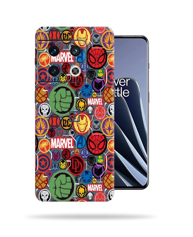 Image of Marvel Sticker Skin Back Protector Film Ultra Thin Scratch Resistant Vinyl (Not Case and Cover) for OnePlus 10 Pro 5G