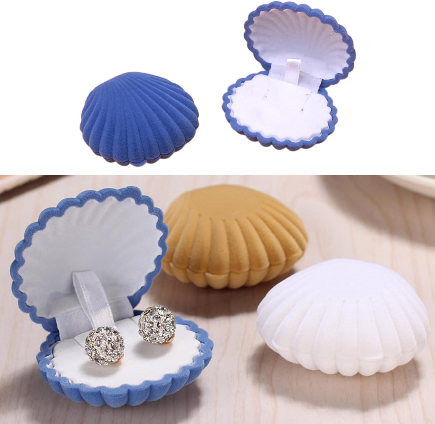 6 Colors Wedding Jewelry Storage Cases Amazing - Cloth Earring Necklace Pendant Bracelet Storage Organizers(As Shown) image 2