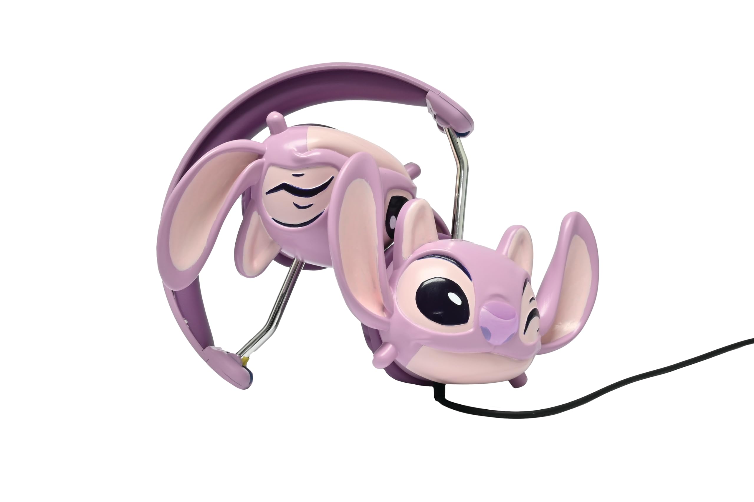LEXIBOOK, Disney Stitch, Auriculares estéreo con Cable Stitch 3D, Plegables, Potencia de Sonido Limitada, HP015D