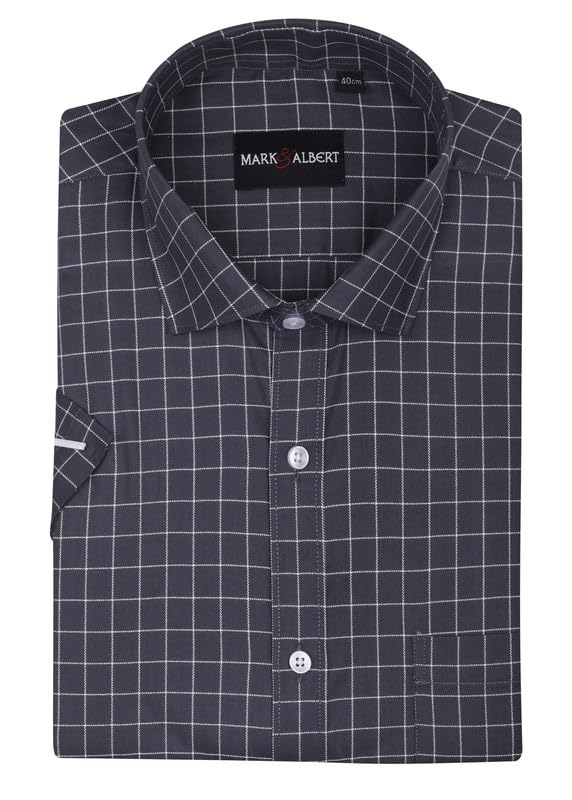 Image of Mark & Albert Men's Half Sleeves Regular Shirt
