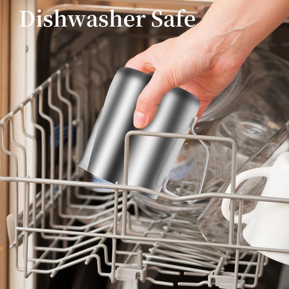 Kichwit Stainless Steel Measuring Cup, Metal Measuring Cup with Handle, 20oz / 600ml / 2.4 Cups - Image 5