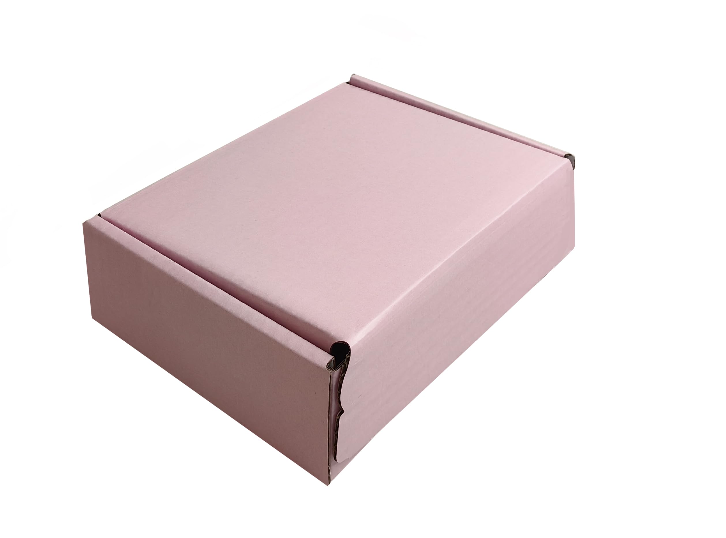 MEG4TEC Pink Peel & Seal Gift Shipping Packaging Boxes (20 Pack) - 7" x 5.5" x 2.25" inch Tear Strip Adhesive Cardboard Boxes