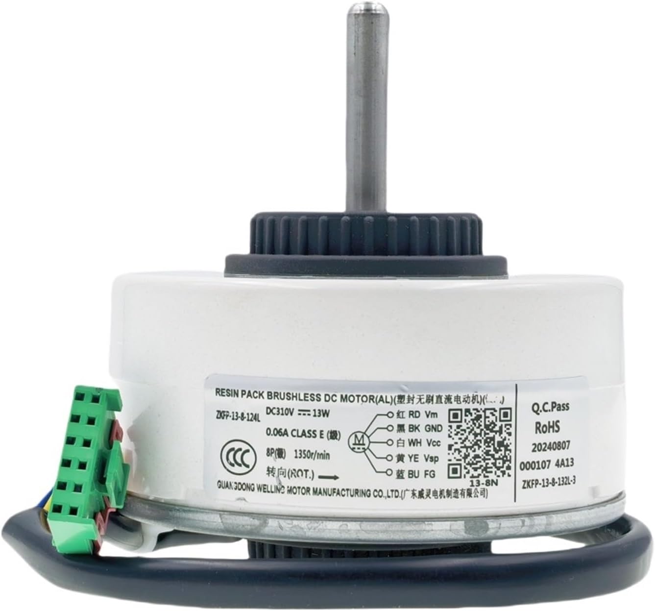 for Air Conditioner Indoor Unit DC Fan Electronic Starter ZKFP-13-8-124L DC310 13W 1350r/min Conditioning Parts