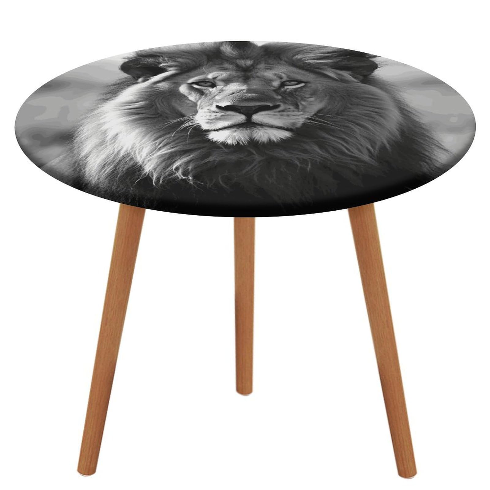 Nappe ronde ajustée extensible anti-vent pour table de pique-nique extérieure